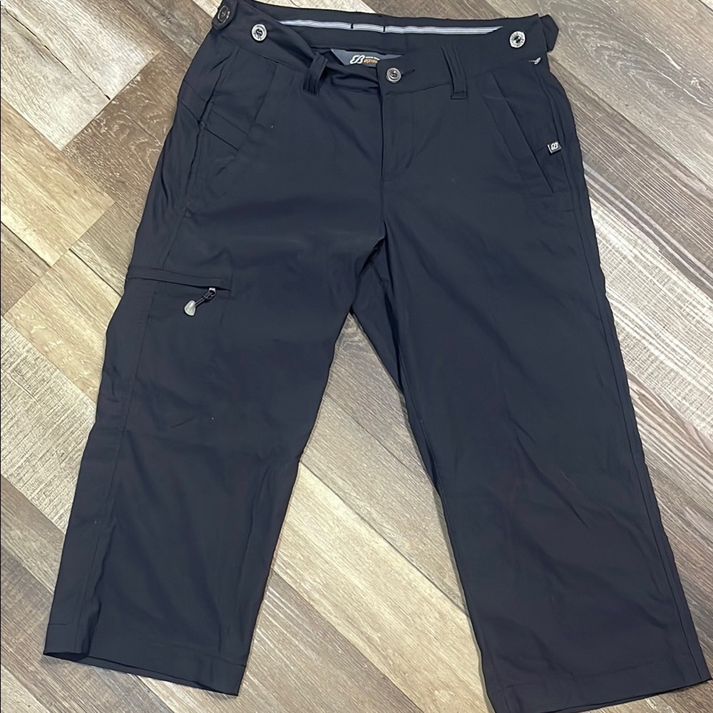 Kuhl Black Cargo Pants Mid-Rise‎ Stretch